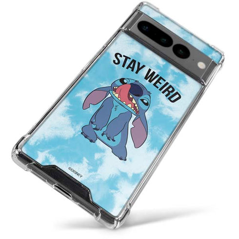 Disney Lilo and Stitch Stay Weird Google Pixel 7 Pro Clear Case